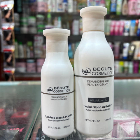 Becute skin polish set - Becute Bleach Powder &amp; Facial Blonde Activator (200ml)