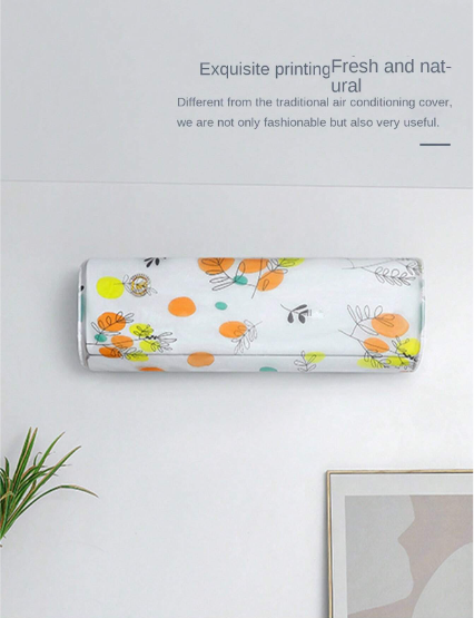 Air Conditioner Dust Cover Wall Mounted Indoor Hanging Dustproof Protective Cover (Random Print) 1 ton