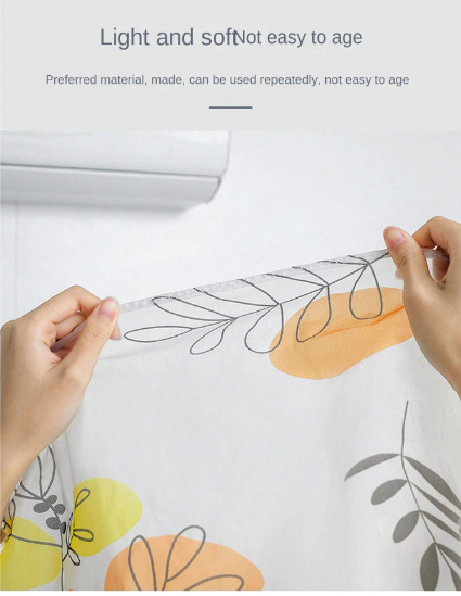 Air Conditioner Dust Cover Wall Mounted Indoor Hanging Dustproof Protective Cover (Random Print) 1 ton