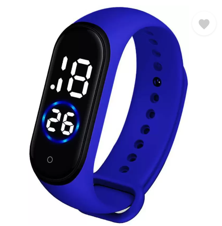 Digital Wrist Band Fashion Rubber LED Sports Unisex Watch Waterproof Men's Watch Women (without box)