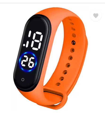 Digital Wrist Band Fashion Rubber LED Sports Unisex Watch Waterproof Men's Watch Women (without box)