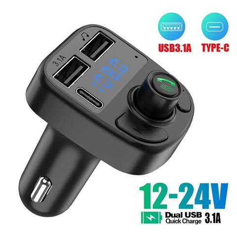 C1 - Car Mp3 Player | Car Wireless FM Transmitter | Car Mp3 Modulator | Car Accessories ( Random Color )