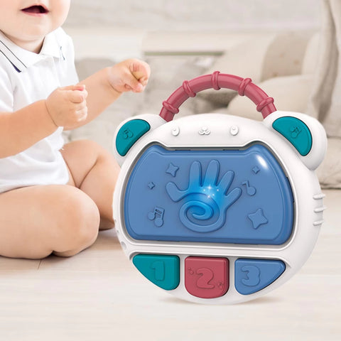 Flash Drum Toy for Kids - Early Education Drums Piano Musical Instrument Baby Toys Baby Hand Drum Toy Baby Flash Drum With Lights And Music Babies Drum Clap Music Hand Drum Children Preschool Early Development Toy