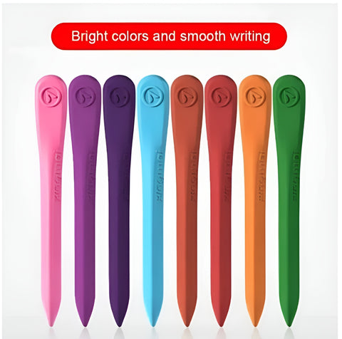 Children Pack of 12 Plastic Crayons, 12 Vibrant Crayons Colors, Caryon Pencils