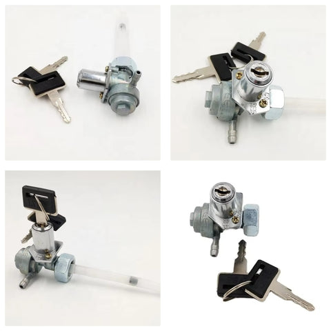 01 Fuel Tank Petrol Cork with 02 Key | Fuel Tank Lock For Honda 70 &amp; 125 and China Motorcycles - Without Box