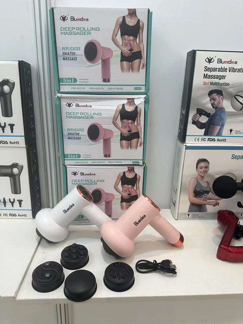 Electroginal Blueidea Deep Rolling Massager 5 in 1 Rechargeable Rotating massager machine