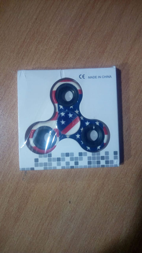 Fidget Spinner Stress Reducer Toy Metal Barring Multi Color.