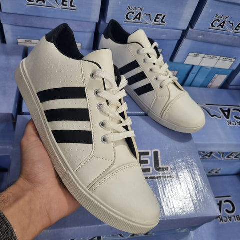 Black Stripe Canvas Sneakers  (Rotterdam (991) - 41-44)