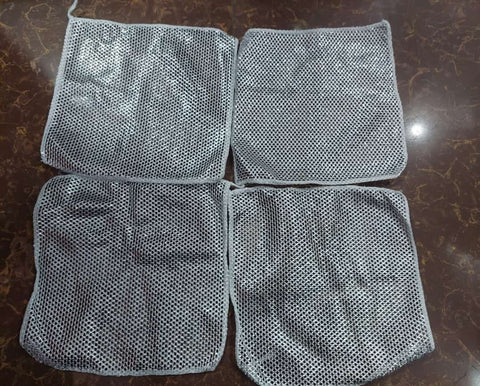 Dish washing Cleaning cloth | Wire Dish washing Rugs for Wet and Dry, Metal Wire Dish Towels for Kitchen, Dishes