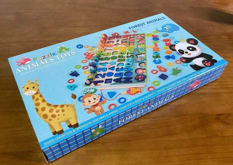 6 in1 Wooden Educational Puzzle &amp; Sorting Board Toy For Kids