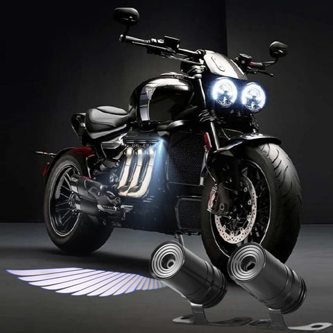 Angel Wing Light Dynamic Projection Lamp Universal Car Rear View Mirror Side Mirror  (2 Pcs)