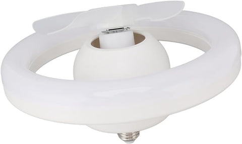 360° Rotating Socket Ceiling Fan with Light and Remote
