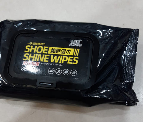 Disposable Shoe Cleaning Wipes | Quick Shine Clean Wet Wipes (80 wipes in 1 packet)