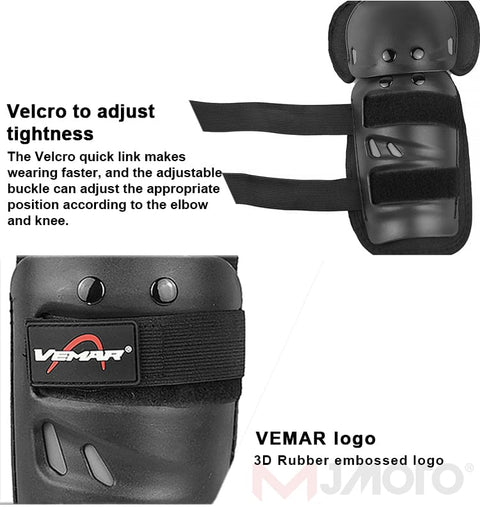 4 pcs Breathable Motorcycle Knee Elbow Pads, Motocross Elbow Pads, Windproof Motorbike Protective Gear, Anti-collision, Anti-fall, New