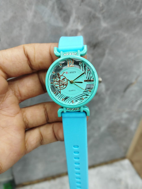 Curren Rubbar Belt Ladies Watch Model Golden Princess - Without Box