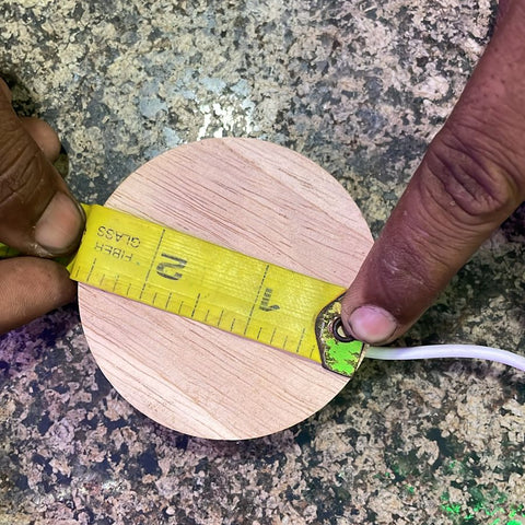 (10 / 60 mm) 3d  Crystal Ball Night Light With Wooden Base For Boys And Girls