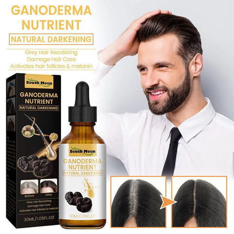 Anti-Greying Hair Spray | Drakkar Spray for Hair | Organic Ganoderma Inverted Essence for Grey Hair | Darkens Hair Naturally Without Damage - 30ML