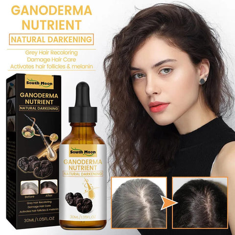 Anti-Greying Hair Spray | Drakkar Spray for Hair | Organic Ganoderma Inverted Essence for Grey Hair | Darkens Hair Naturally Without Damage - 30ML