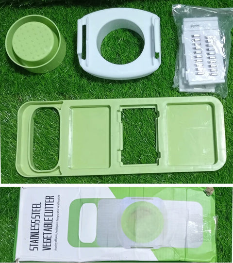 (NW000154) Multi functional Safe Manual Vegetable Slicer Cutter Potato Shredders Garlic Carrot Grater Chopper (Random colors)