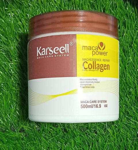 (NW000260) Karseell hair mask | Collagen Hair Treatment Deep Repair Conditioning Argan Oil Collagen Mask - 500ml