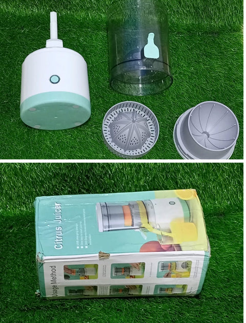 (NW000221) PORTABLE ELECTRIC CITRUS JUICER RECHARGEABLE HANDS | Orange, Lemon Juicer and Squeezer | Juice Extractor | Juice Blender