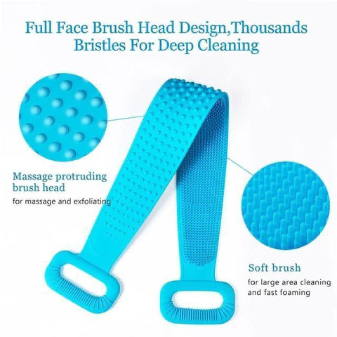 Double Side Bath Towel Scrubber (random Color)