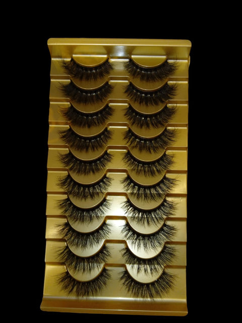 (10 PACK) EYELASHES XT08