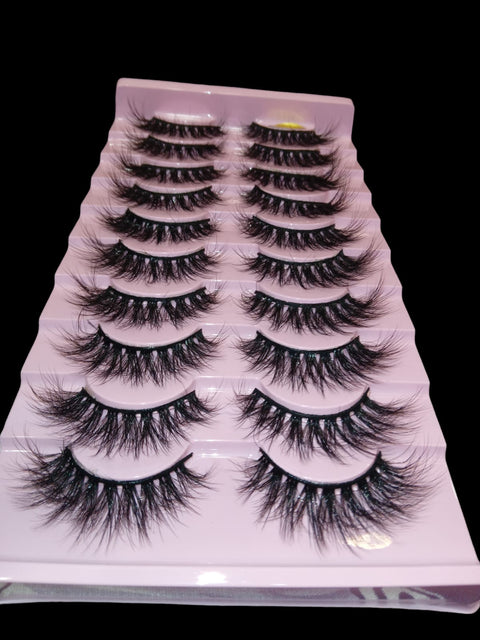(10 PACK) Mink eyelashes M44