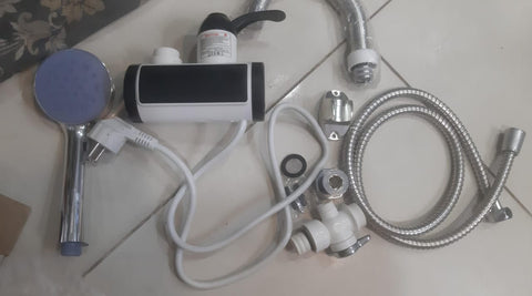 (with  shower) Electric Hot Water Heater Faucet Kitchen Instant Heating Tap Water