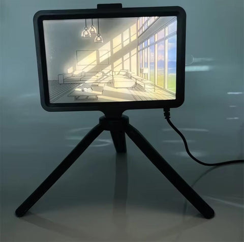 Glowing Art Photo Frame Desktop Decorative Lights, Painting Night Lights, Bedroom Lights | Artwork Table Lamp Gift