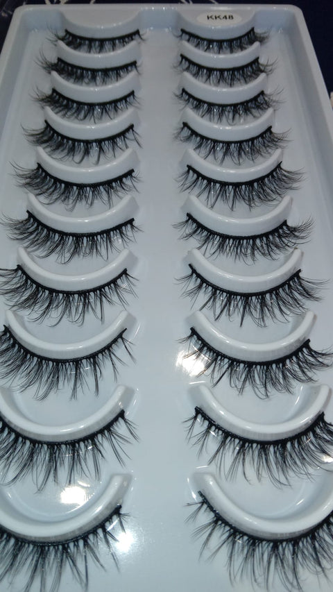 (10 PACK) eyelashes Kk48