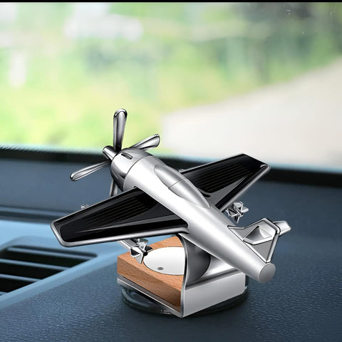 CaDecoration Plan Solar powered aeroplane car air freshener - Car Dashboard Solar Decoration Plane -Aircraft Model