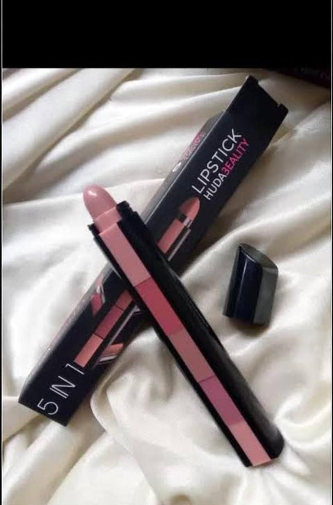 5 In 1 Huda Beauty  Lipstick Nude Shades