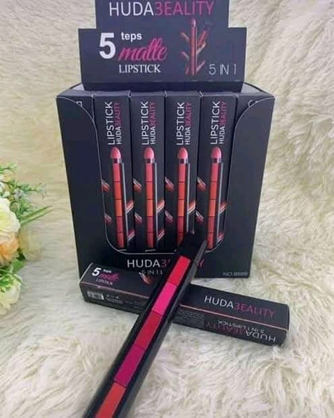 5 In 1 Huda Beauty  Lipstick Nude Shades