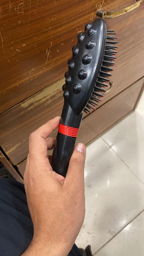 Electric Wireless Massage Comb Hair Growth Vibration Scalp Massager Anti Hair Loss Care Head Massager for Relax &amp; Stress Relief