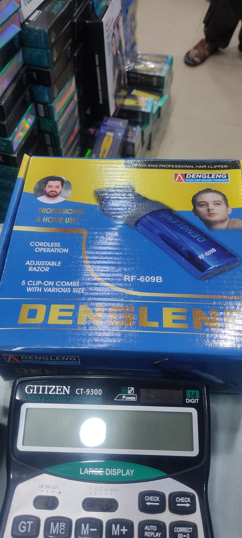 Dengleng RF-609B Original Rechargeable Hair And Beard Shaving Machine For Men And Grooming