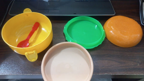 1 pc Round Cute Burger Shape Lunch Box Perfect For School Kids Office Worker 3 layer Container Box for Boys, Girls, School &amp; Office Men