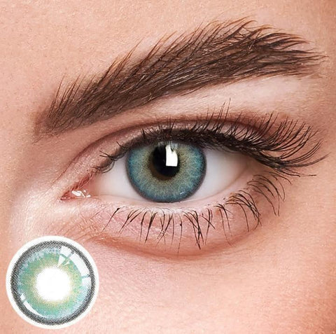 Aqua green lens