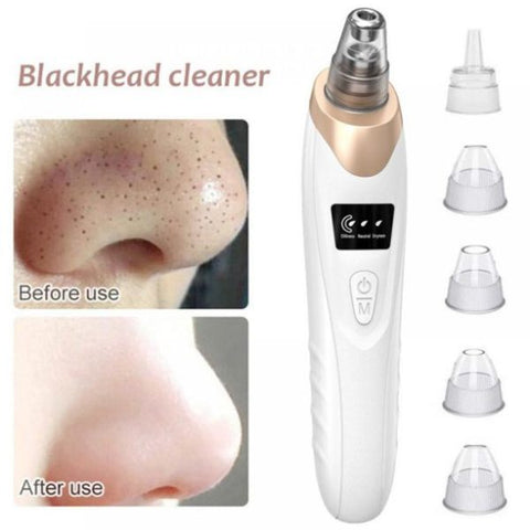 Face Vacuum Suction Blackhead Remover Pore Cleaner | Electric Deep Cleansing Tool for Nose &amp; Face
