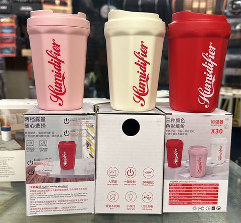 Coke Cup Humidifier Car Home USB Aroma Diffuser Summer Flame Air Coke Cup Cool Mist Bedroom Study Room Mini Humidifier  (random color)
