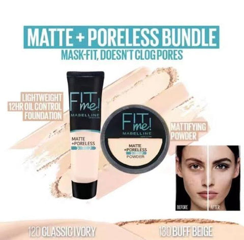 Fit me foundation and face powder gift pack