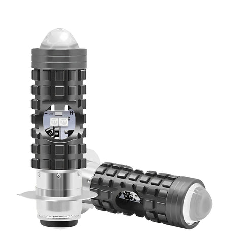 Bike LED Headlight Bulb with 5 Function- Police Light Red, Blue White and Yellow Light with Police Flasher CD70 CG125 Motor bike