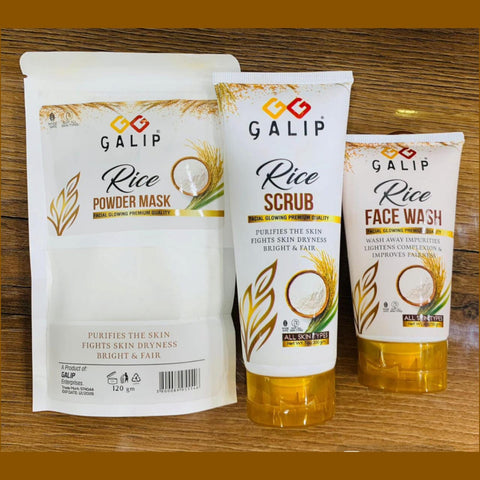 GALIP Rice Glow Kit - Korean Glow Mask - Korean Glow Kit