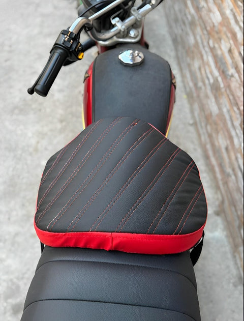 Double Stitch Water Proof Bike Seat Cushion /Motorcycle Seat Cover / Motor Bike Long Route Cushion Long Travel Seat Comfortable (Molty Foam 1inch)