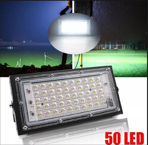 50W Led Flood Light IP65 Waterproof Outdoor Garden Yard Floodlight Spotlight - 50 LED