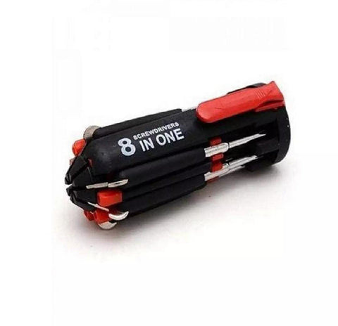 8 in 1 Screwdriver Multifunctional Repair Tools with torch