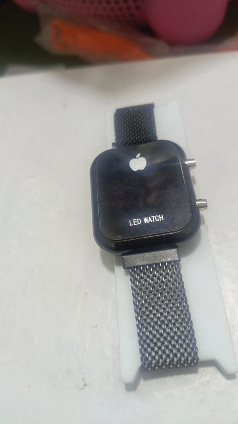 black New Magnet Chain Digital LED Watch For Mens &amp; Womens (without box )