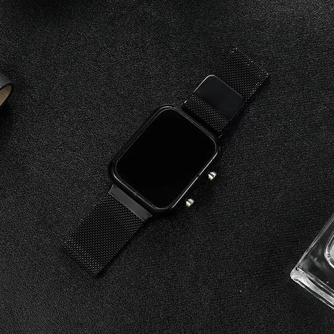 black New Magnet Chain Digital LED Watch For Mens &amp; Womens (without box )