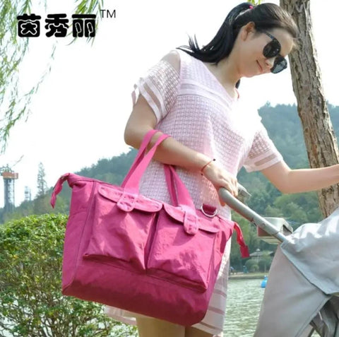 6pcs Set Baby Diaper Nappy Changing Bag Mummy Handbag