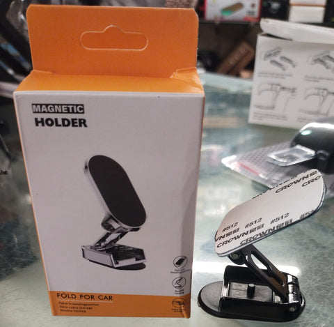 Folding Car Mobile Phone Bracket Base Strong Magnetic Suction 360 Degree Rotating Adjustable Height Air Outlet Navigation Holder - Mobile Stand - Phone Stand - Stand For Mobile Phone